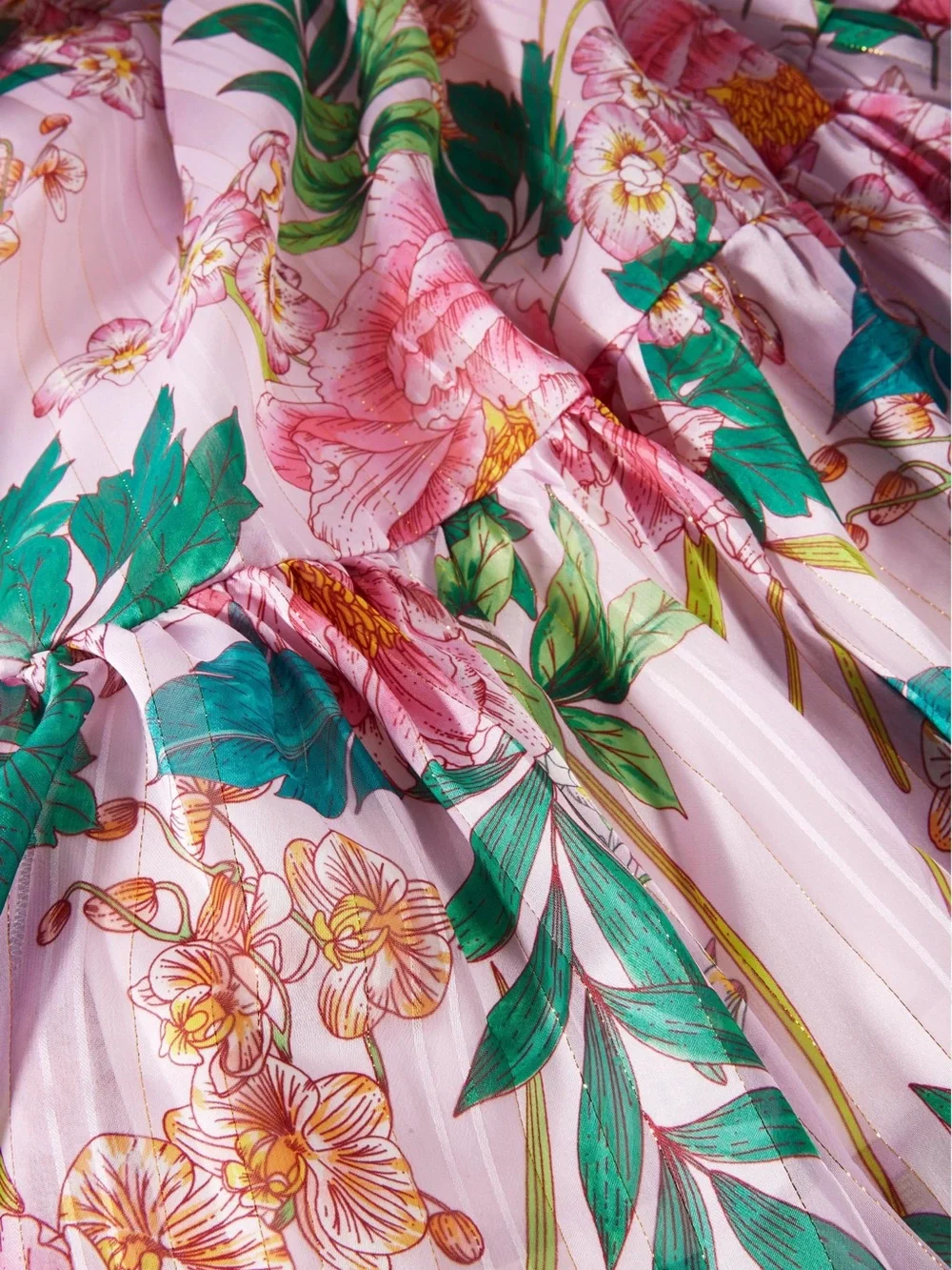 Boston Proper NWT Floral Blooms Pink Floral Off-Shoulder Maxi Dress Size Small - Picture 5 of 11